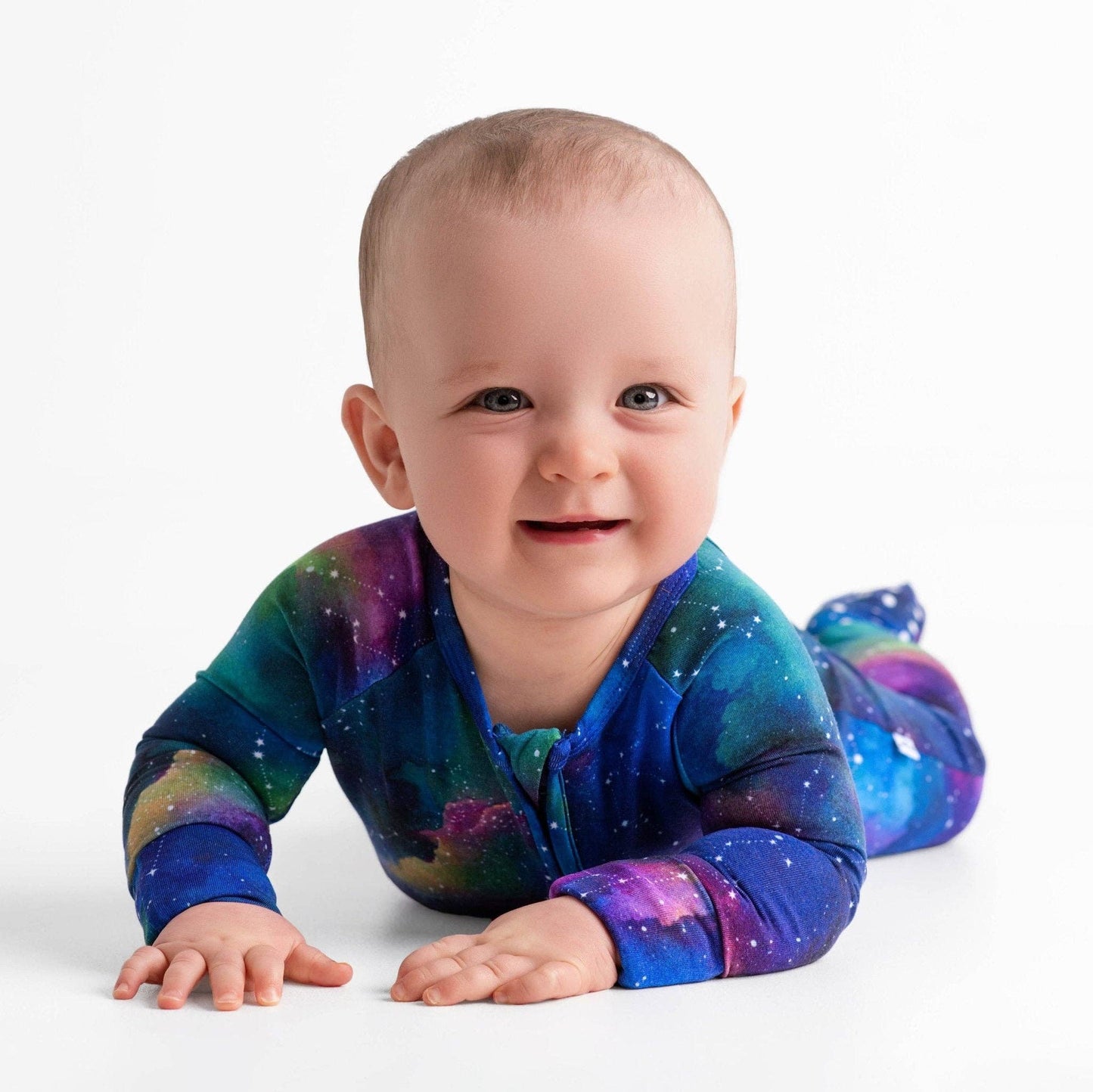Luminara Galaxy Bamboo Romper – Soft, Eco-Friendly Baby Sleepwear