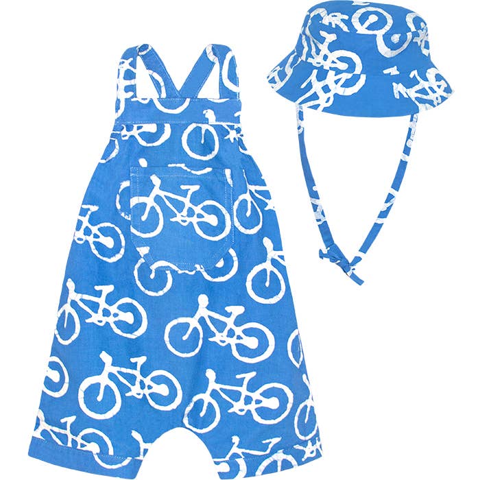 Blue Bikes Organic Romper