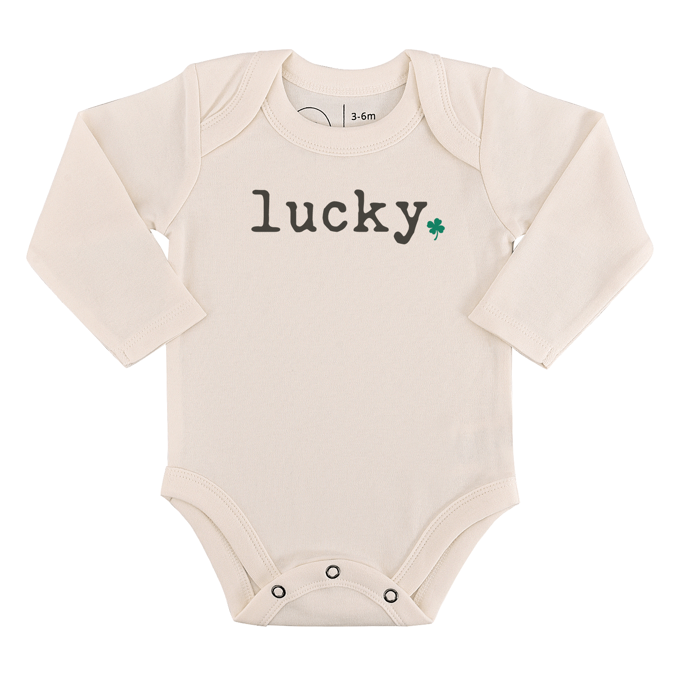 “Lucky” St. Patrick’s Day Organic Cotton Baby Bodysuit – Long Sleeve