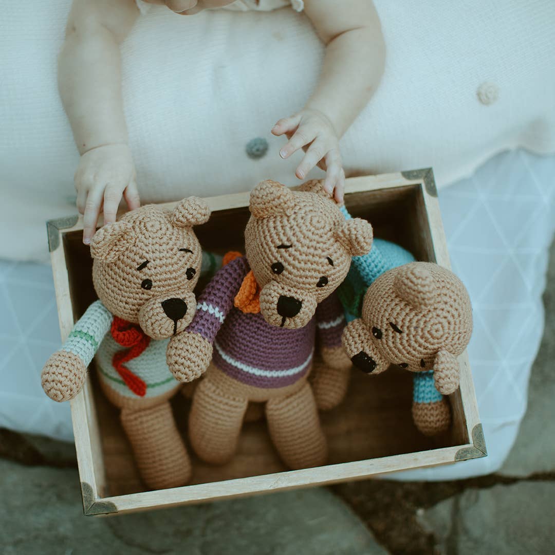 Velvety Teddy Bears – Gift-Ready Plush |Teal, Blue & Purple: Soft Purple