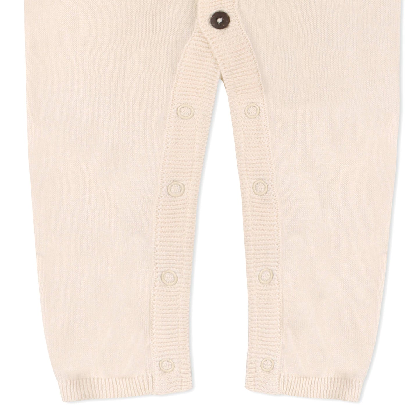 Milan Shawl Sweater Knit Baby Jumpsuit (Organic cotton): Grey / 6-12 Month