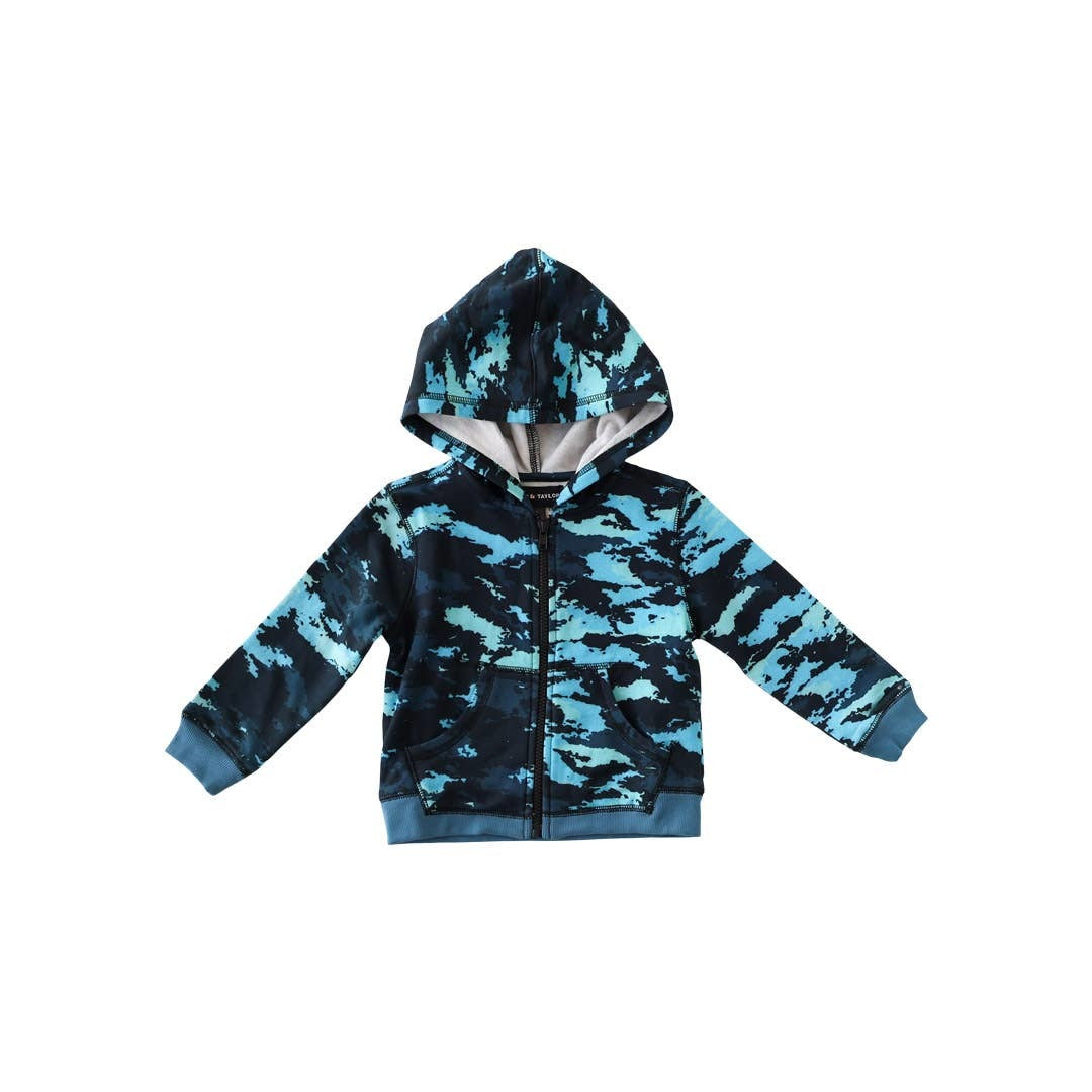 Blue Camo Organic Hoodie