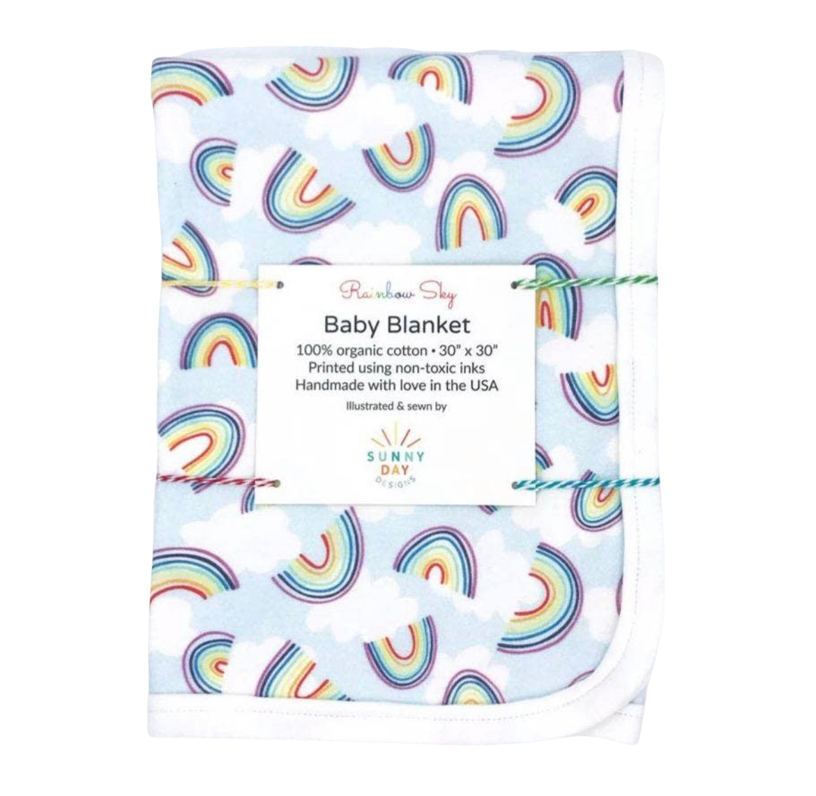 Rainbow Sky Baby Blanket