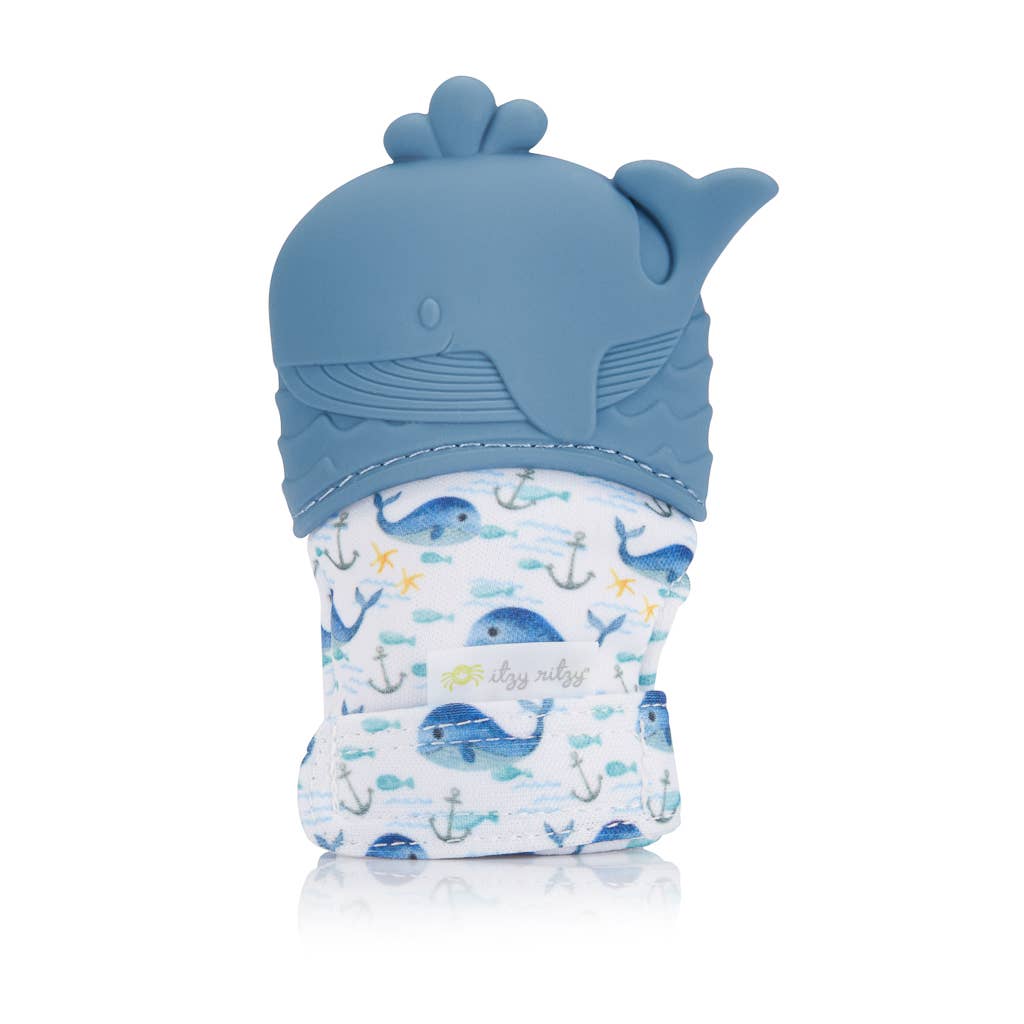 Whale Itzy Mitt™ Silicone Teething Mitt