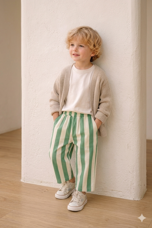 Wide leg baby pant, Kelly, by Birdie Lane Baby + Kids