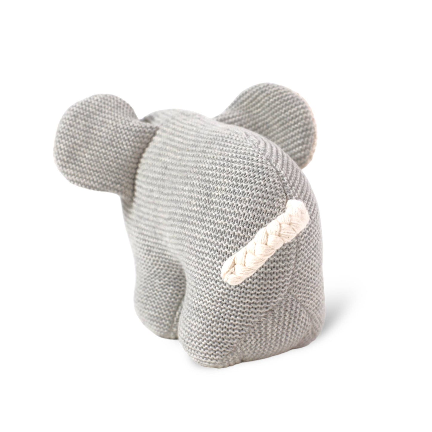 Elephant Organic Cotton Knit Stuffed Animal – Soft Baby Toy