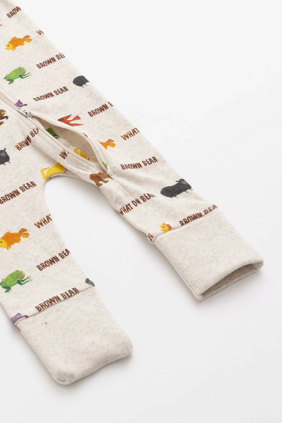 One-Piece Baby Pajamas_Eric Carle Brown Bear: Unisex / Eric Carle Brown Bear / 0-3m