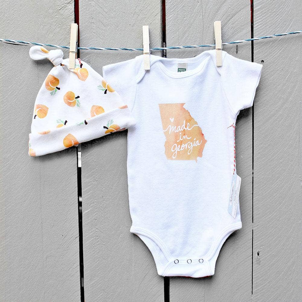 Made In Georgia Organic Cotton Baby Onesie