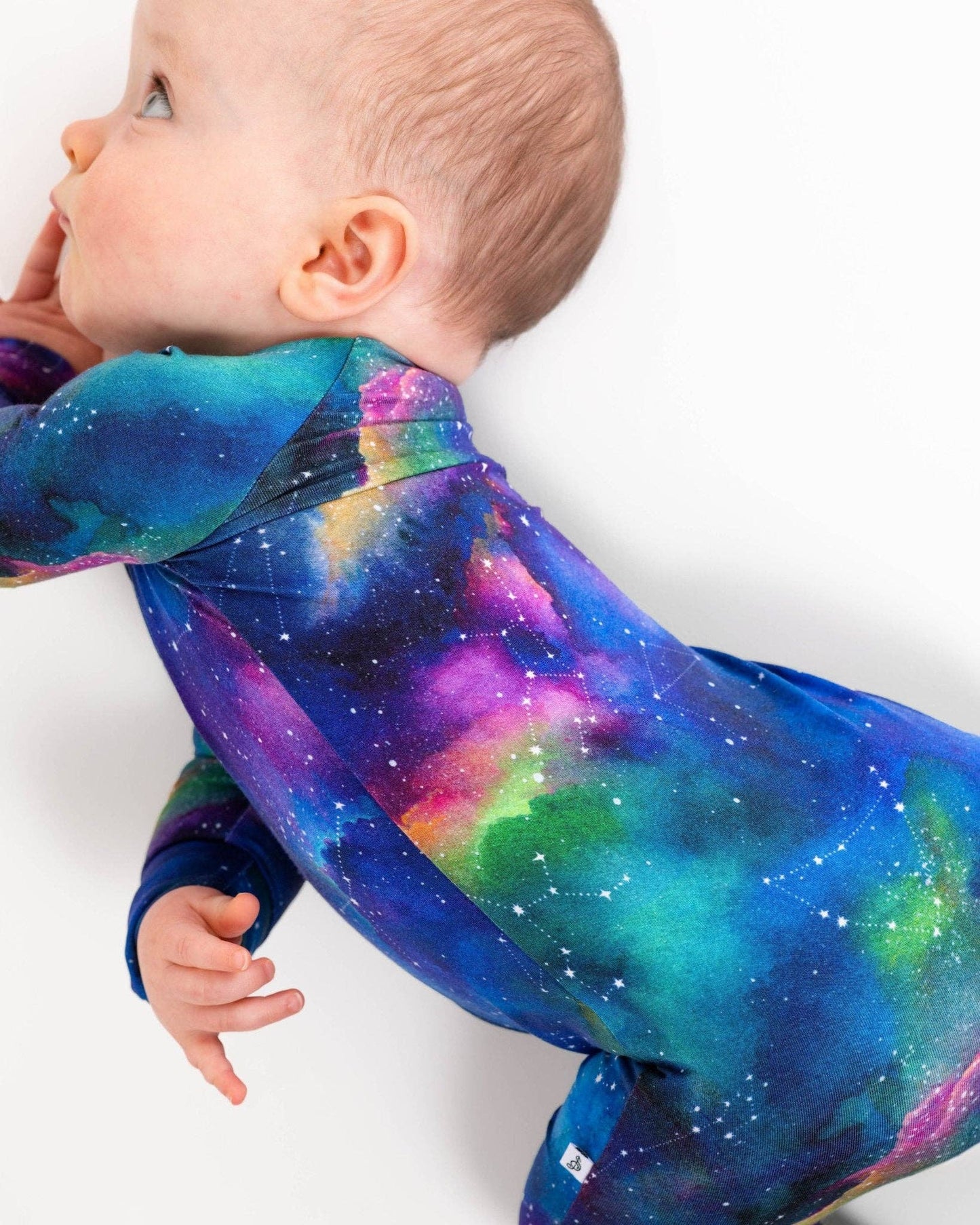 Luminara Galaxy Bamboo Romper – Soft, Eco-Friendly Baby Sleepwear