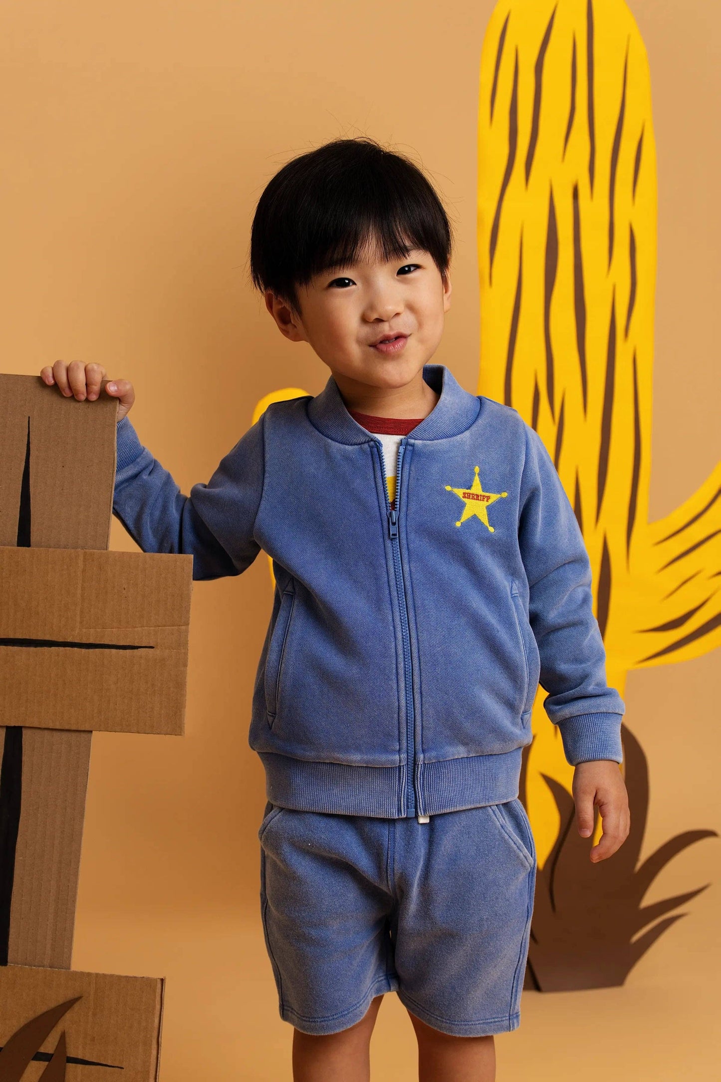 Zip Bomber Jacket_Toy Story Woody on Denim Blue: Boy / Toy Story Woody on Denim Blue / 12-18m