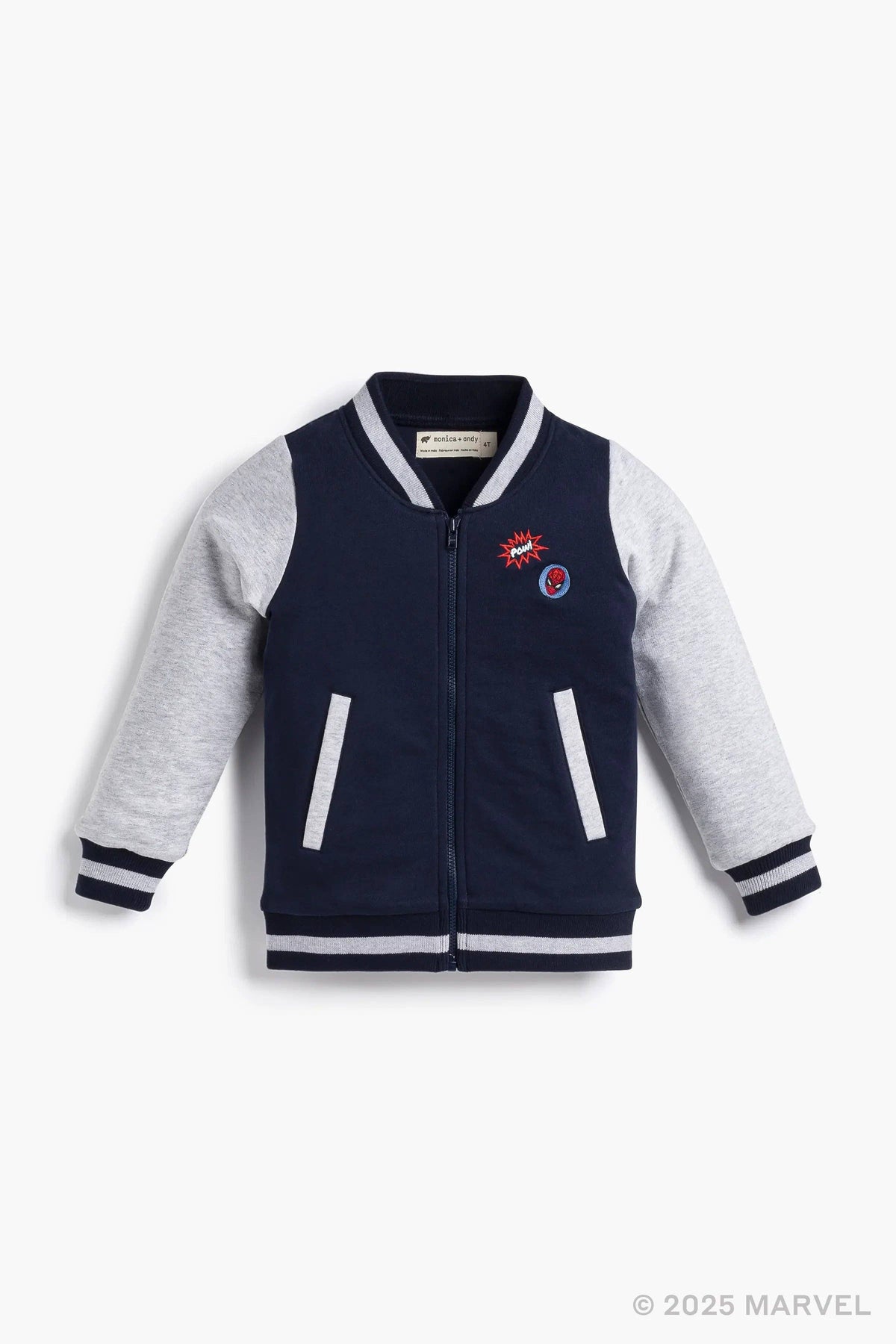 Zip Bomber Jacket_Marvel Spider-Man on Blue: Boy / Marvel Spider-Man on Blue / 12-18m