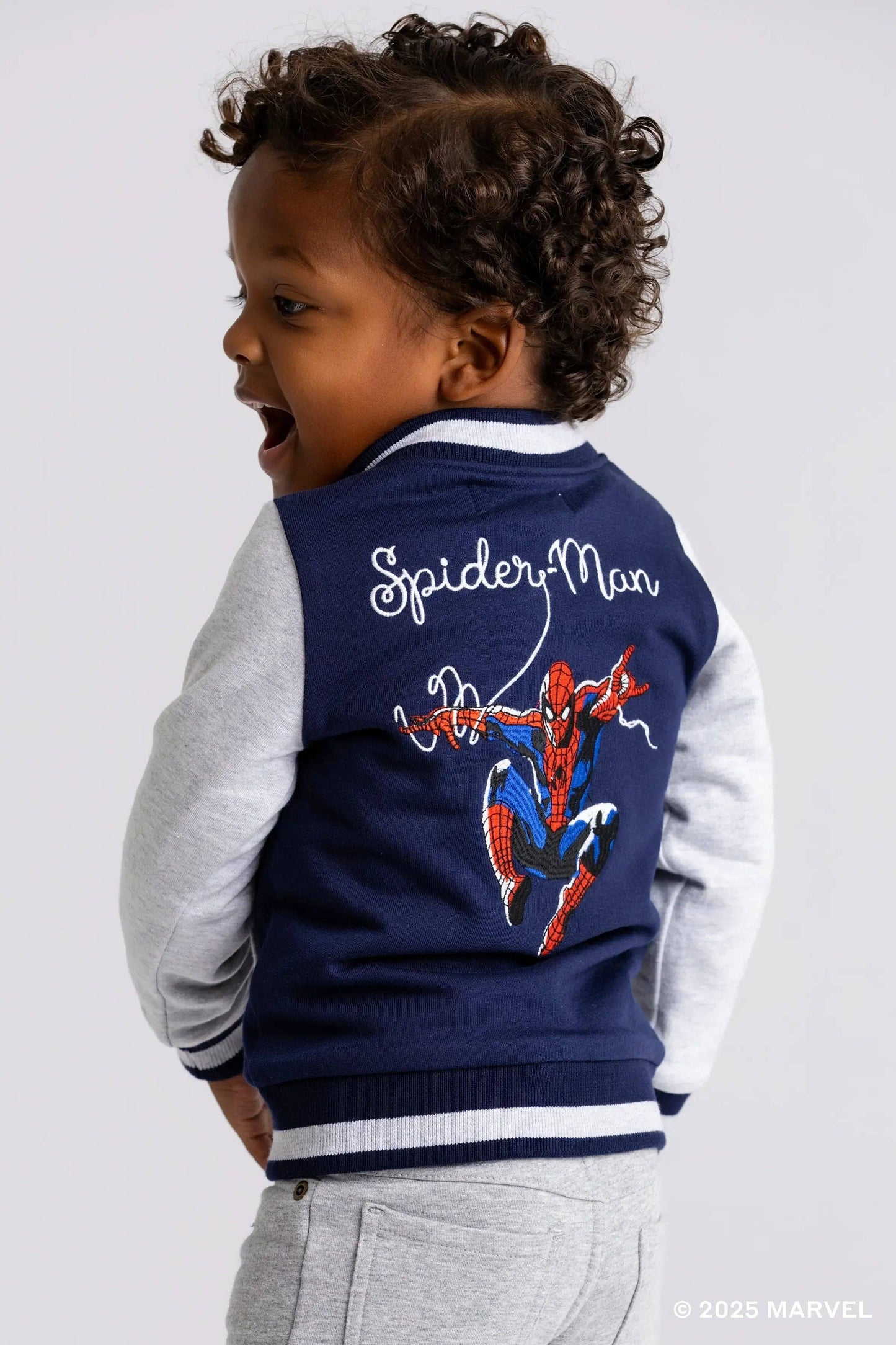 Zip Bomber Jacket_Marvel Spider-Man on Blue: Boy / Marvel Spider-Man on Blue / 12-18m