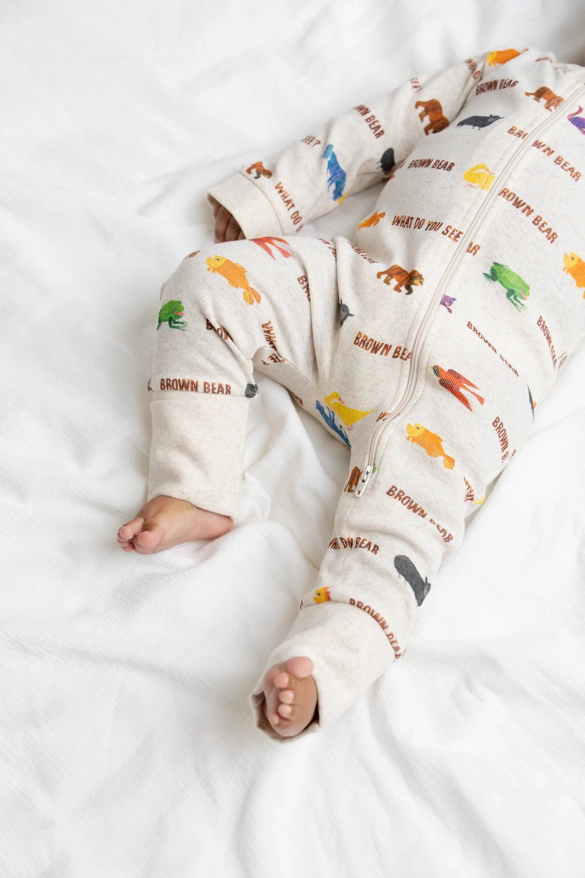 One-Piece Baby Pajamas_Eric Carle Brown Bear: Unisex / Eric Carle Brown Bear / 0-3m