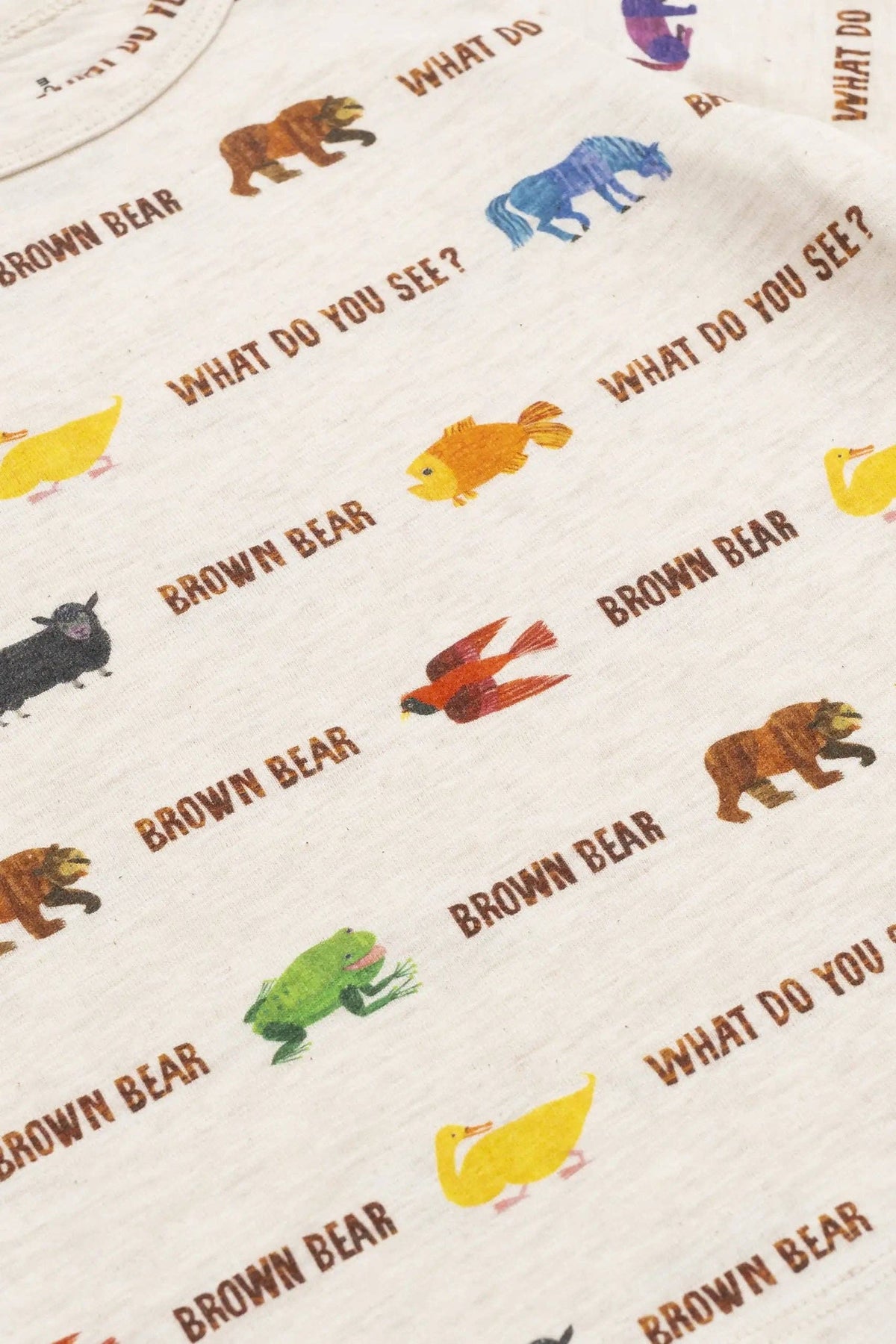 Long Sleeve Crewneck Tee_Eric Carle Brown Bear: Unisex / Eric Carle Brown Bear / 6-9m