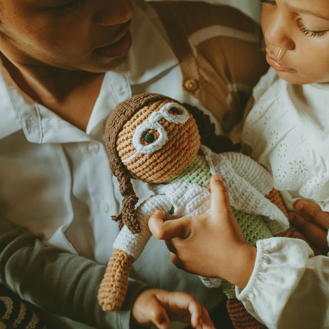 Handmade Organic Cotton Scientist Doll
