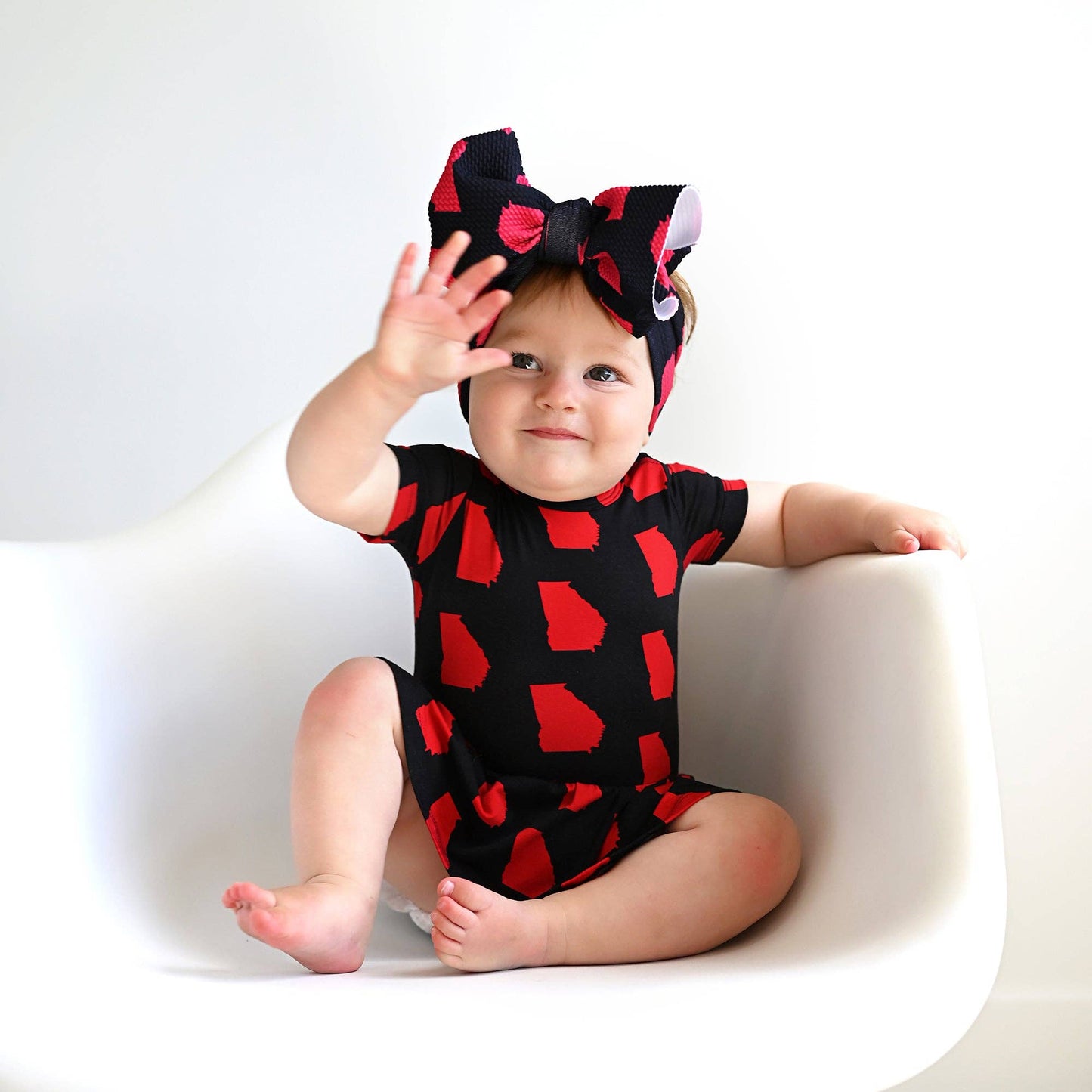 Georgia Bamboo Tutu Bodysuit – Black & Red | Baby & Toddler Girl