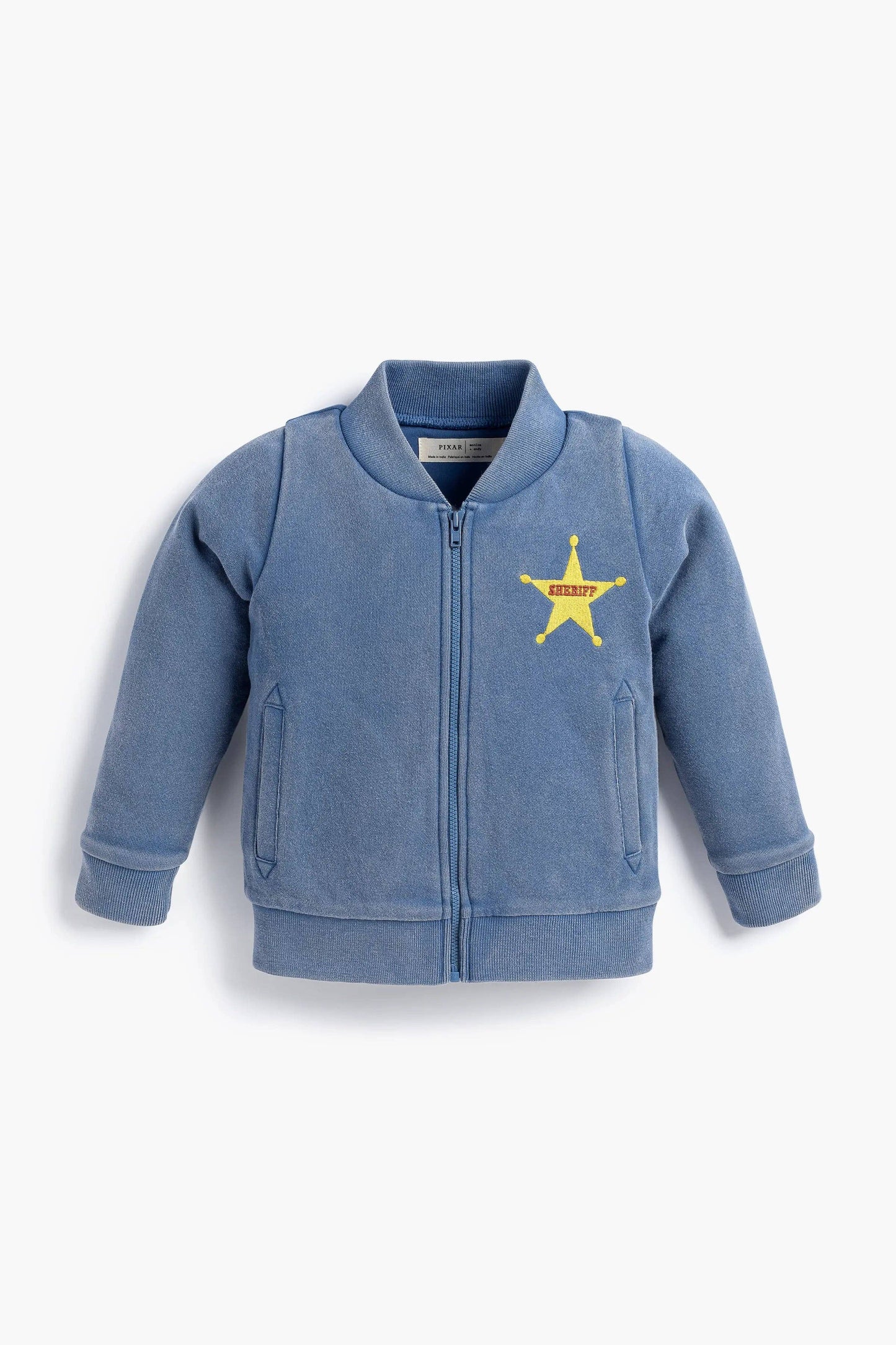 Zip Bomber Jacket_Toy Story Woody on Denim Blue: Boy / Toy Story Woody on Denim Blue / 18-24m