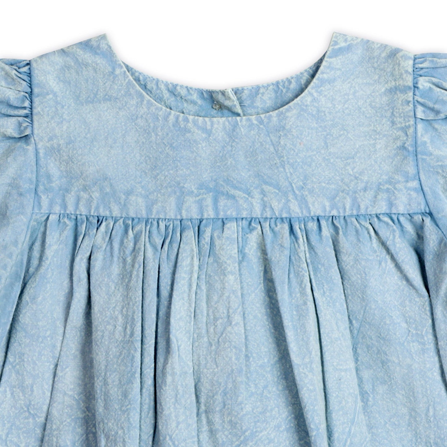 Aspen Organic Baby Romper | Hand-Dyed Soft Denim