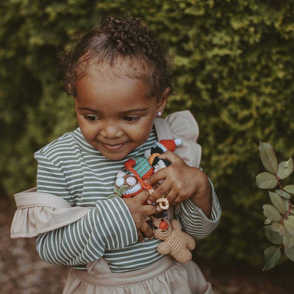 Handmade Rudolph Ornament – Fair Trade Crochet Christmas Tree Décor