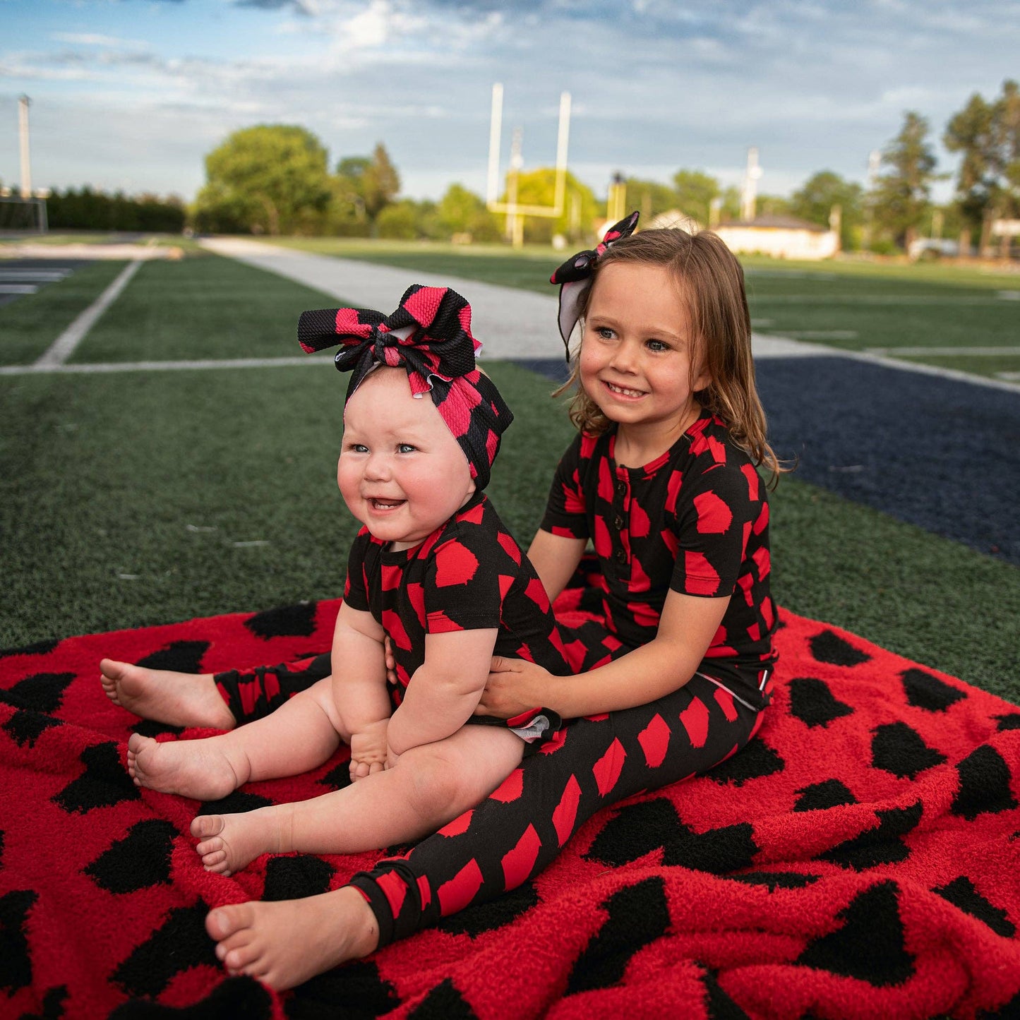 Georgia Bamboo Tutu Bodysuit – Black & Red | Baby & Toddler Girl
