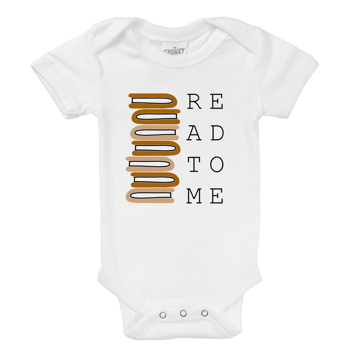 Read to Me Organic Cotton Baby Bodysuit and Toddler Shirt: Sand / 0-3 Months Bodysuit