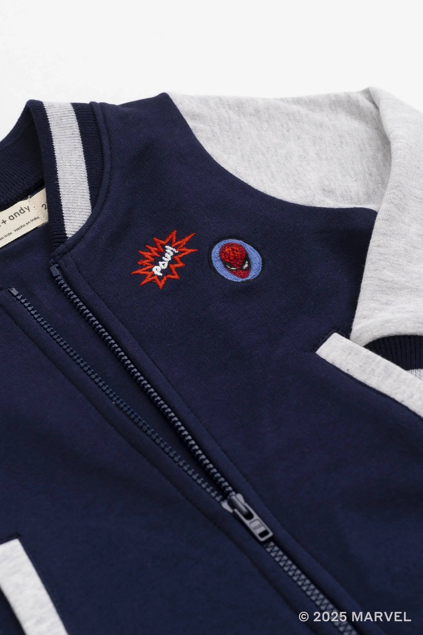 Zip Bomber Jacket_Marvel Spider-Man on Blue: Boy / Marvel Spider-Man on Blue / 3-6m