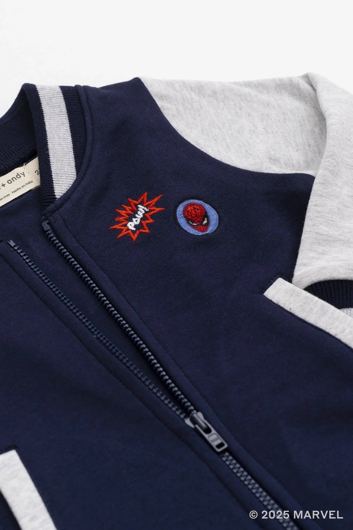 Zip Bomber Jacket_Marvel Spider-Man on Blue: Boy / Marvel Spider-Man on Blue / 6-9m