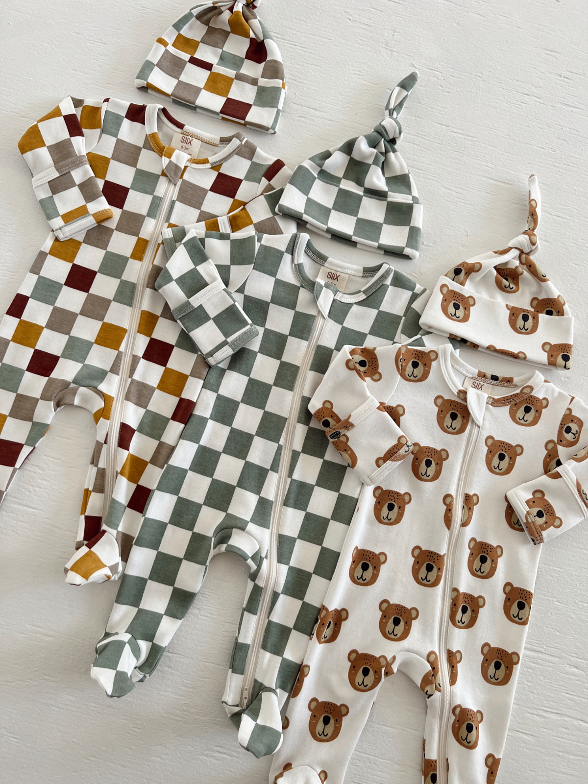 Baby Bear Zip Footie