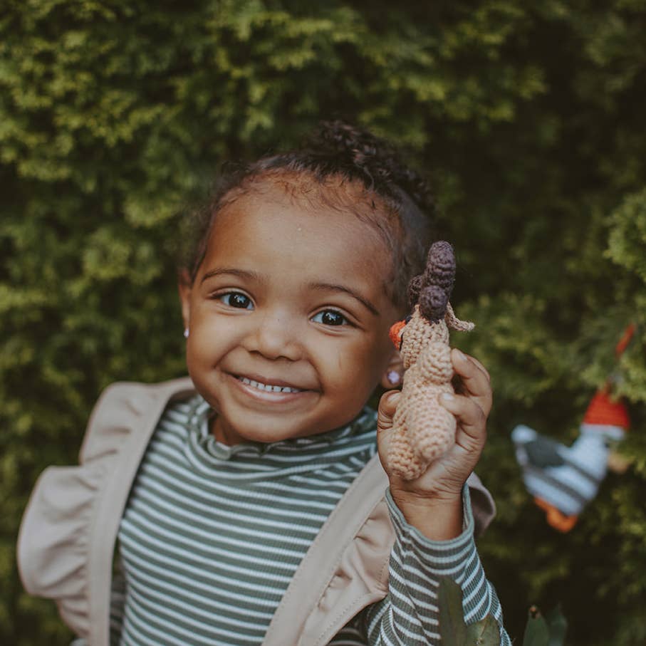 Handmade Rudolph Ornament – Fair Trade Crochet Christmas Tree Décor