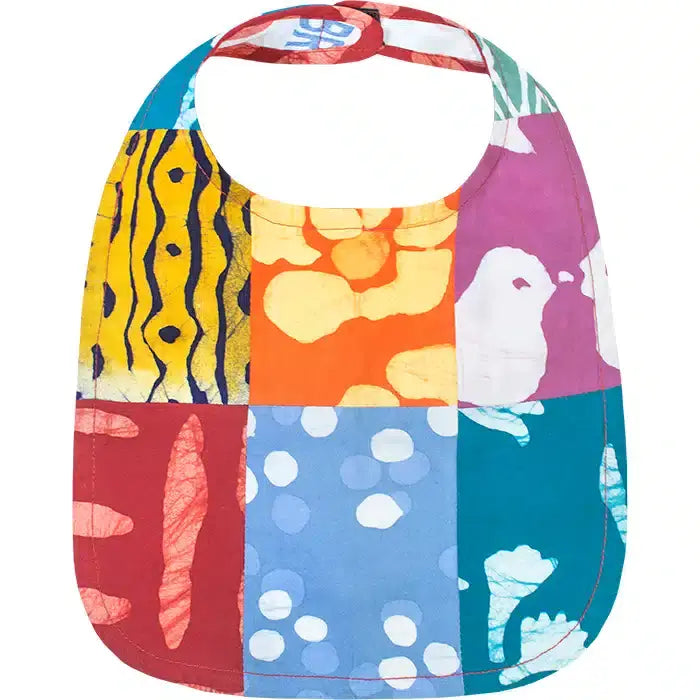 Organic Cotton Patchwork Baby Bib