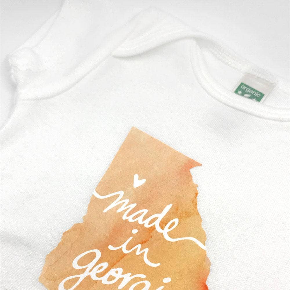 Made In Georgia Organic Cotton Baby Onesie