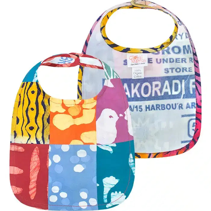 Organic Cotton Patchwork Baby Bib