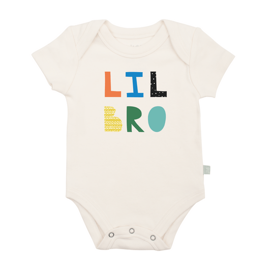Lil Bro Organic Baby Bodysuit | GOTS-Certified Cotton