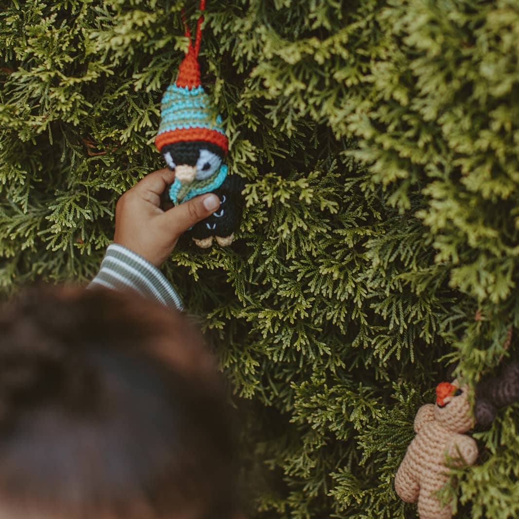 Handmade Rudolph Ornament – Fair Trade Crochet Christmas Tree Décor