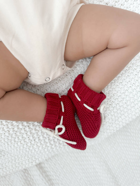Luna + Luca Organic Cotton Baby Booties – Holly