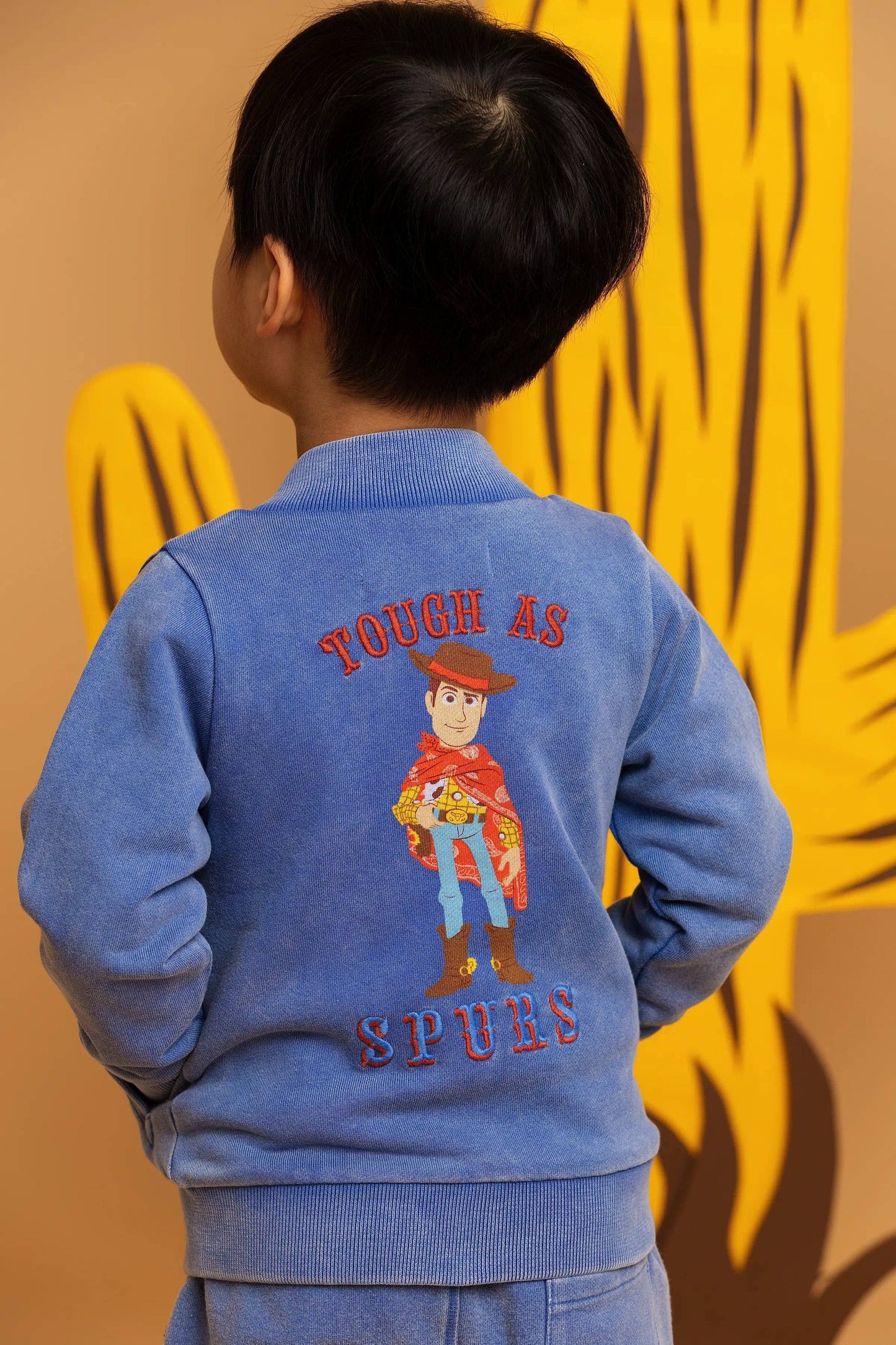 Zip Bomber Jacket_Toy Story Woody on Denim Blue: Boy / Toy Story Woody on Denim Blue / 12-18m