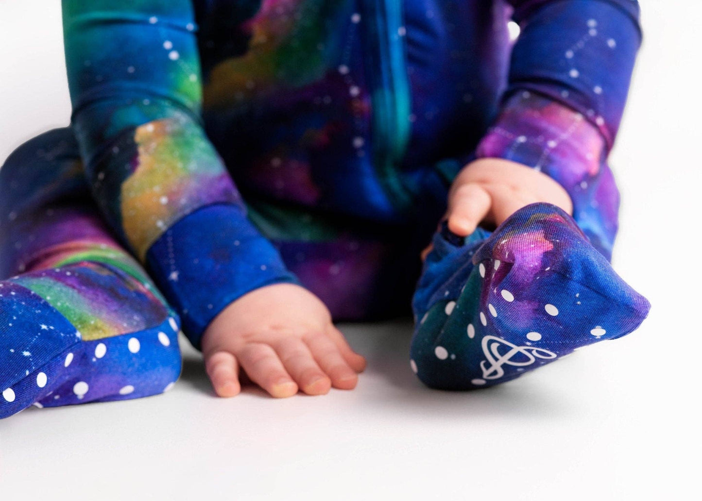 Luminara Galaxy Bamboo Romper – Soft, Eco-Friendly Baby Sleepwear