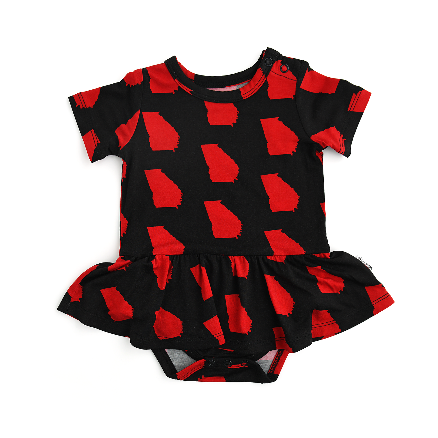 Georgia Bamboo Tutu Bodysuit – Black & Red | Baby & Toddler Girl