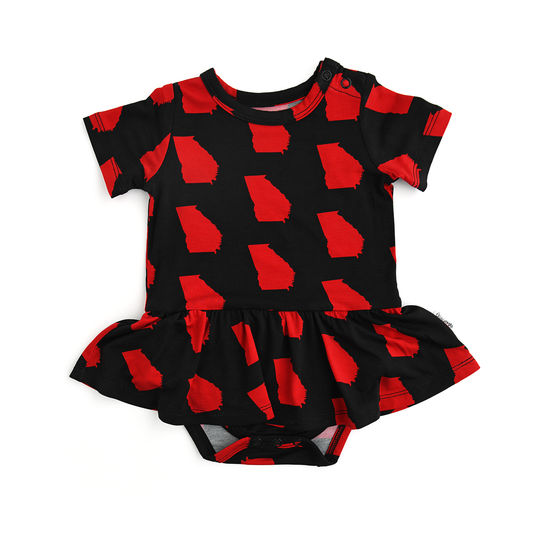 Bamboo Kids Girl Baby Toddler Clothing Tutu Georgia Black & Red : 24m