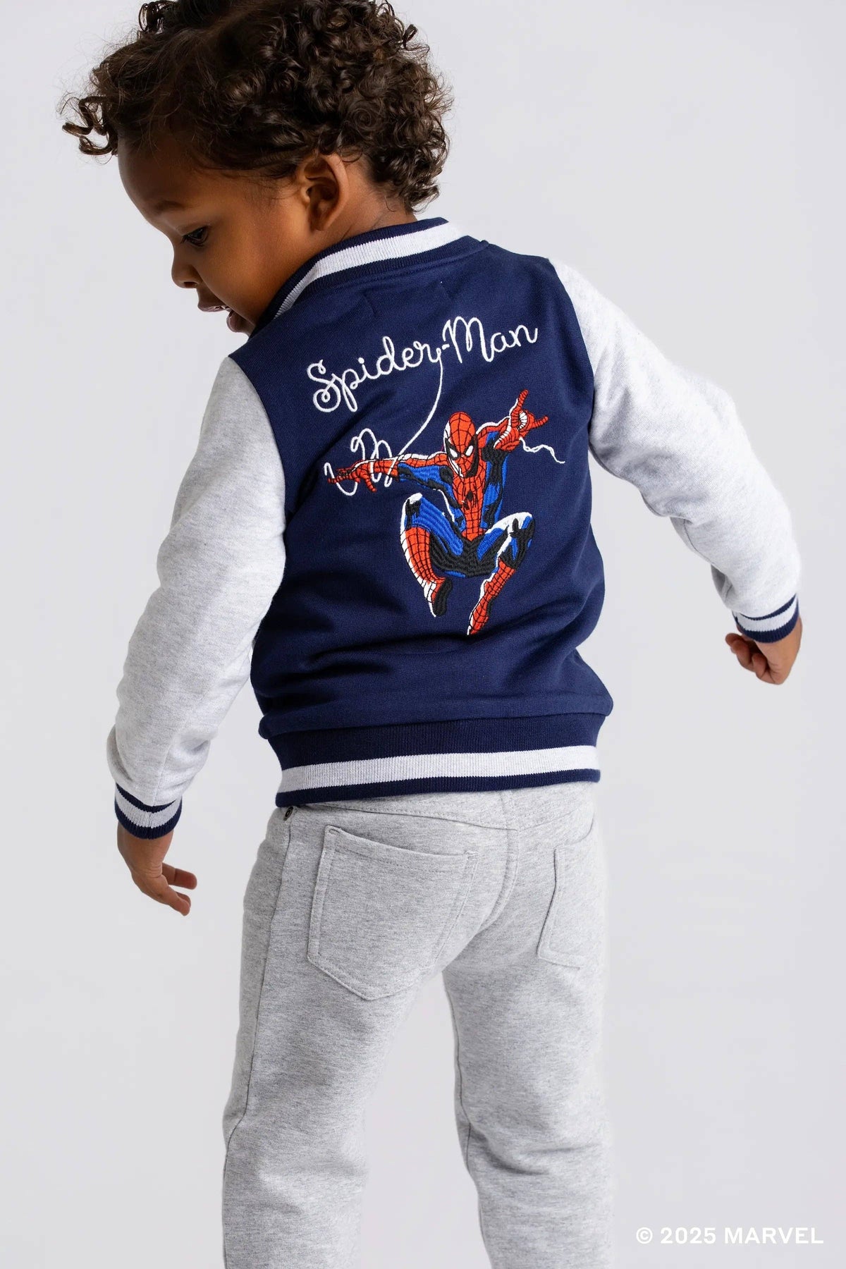 Zip Bomber Jacket_Marvel Spider-Man on Blue: Boy / Marvel Spider-Man on Blue / 9-12m