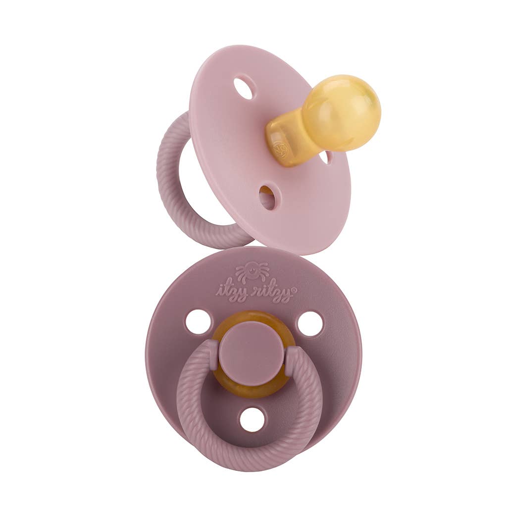 Itzy Soother™ Natural Rubber Pacifier Set (2-Pack) – Blossom & Rosewood