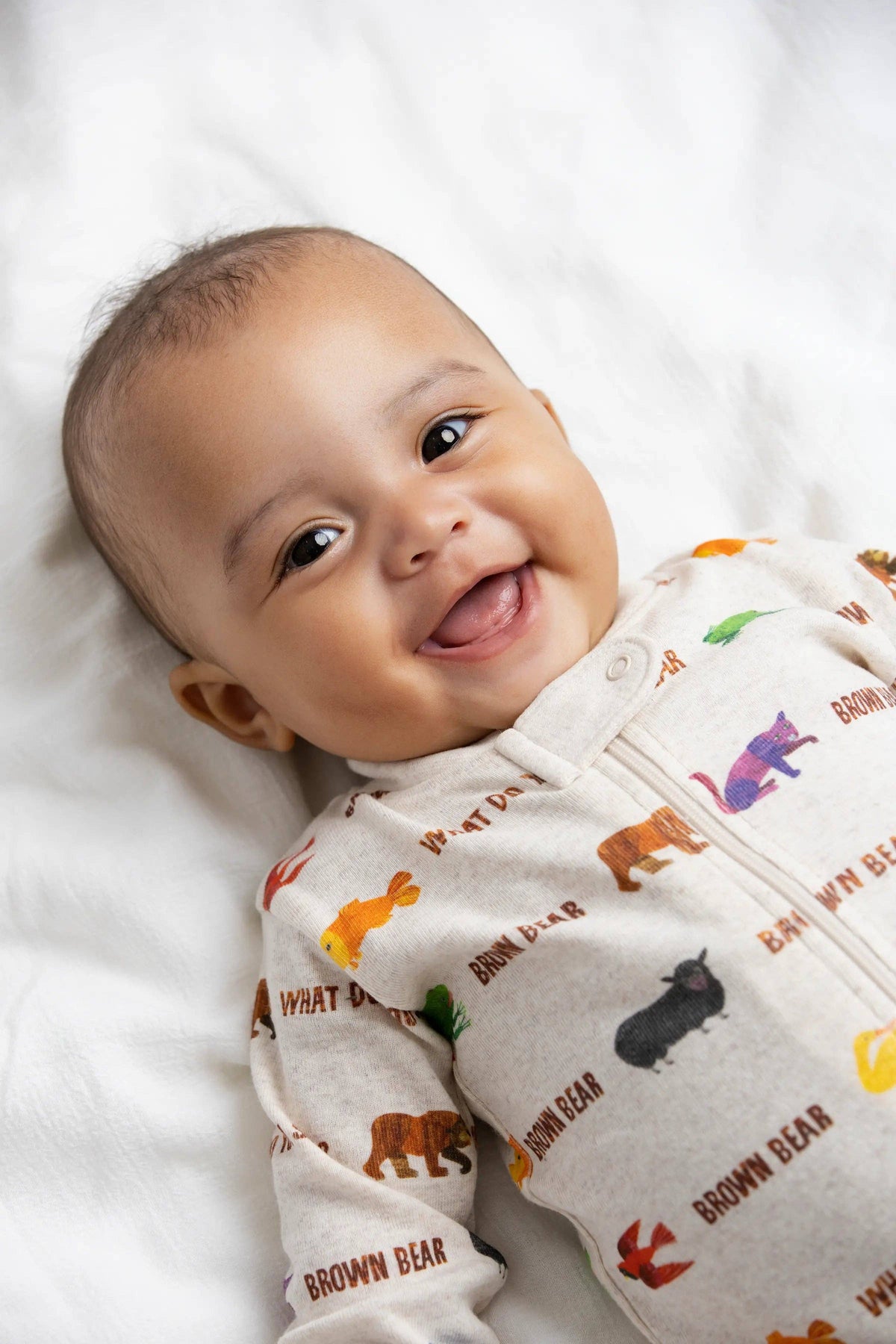 One-Piece Baby Pajamas_Eric Carle Brown Bear: Unisex / Eric Carle Brown Bear / 9-12m