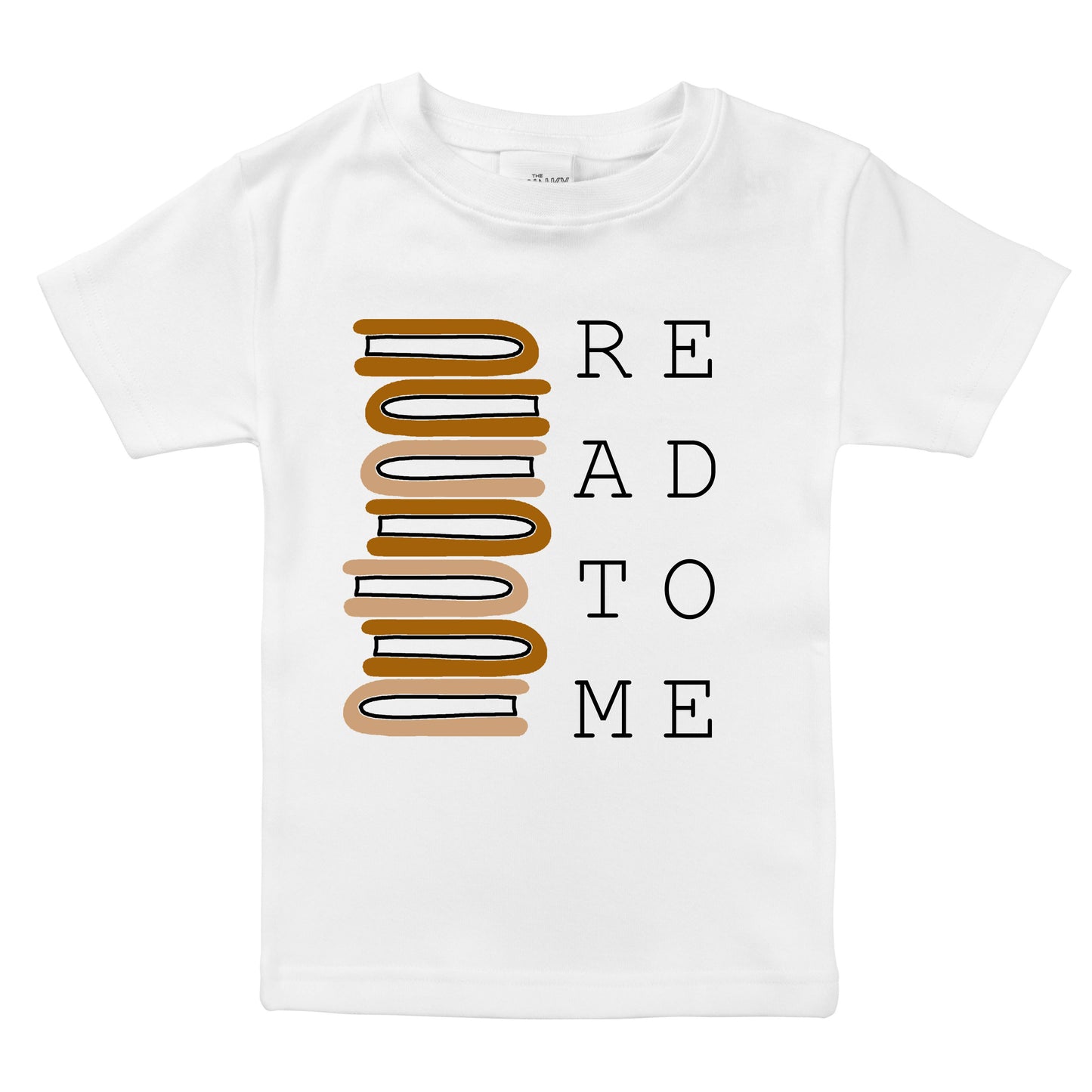 Read to Me Organic Cotton Baby Bodysuit and Toddler Shirt: Sand / 12-18 Months Bodysuit