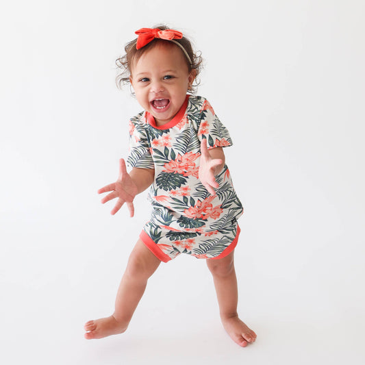 Organic Cotton Tropical T-Shirt & Bummie Set