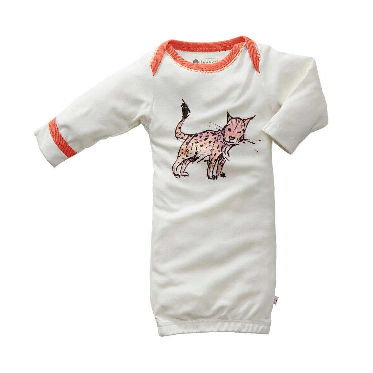 Lively Lynx Baby Gown