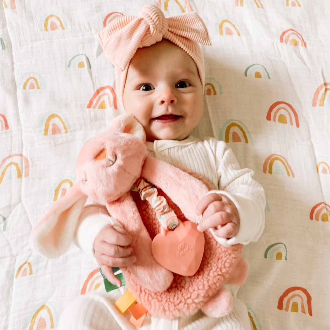 Bunny Plush with Silicone Teether