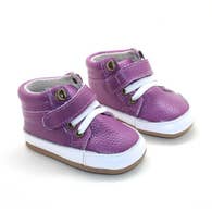 Purple Leather Sneakers