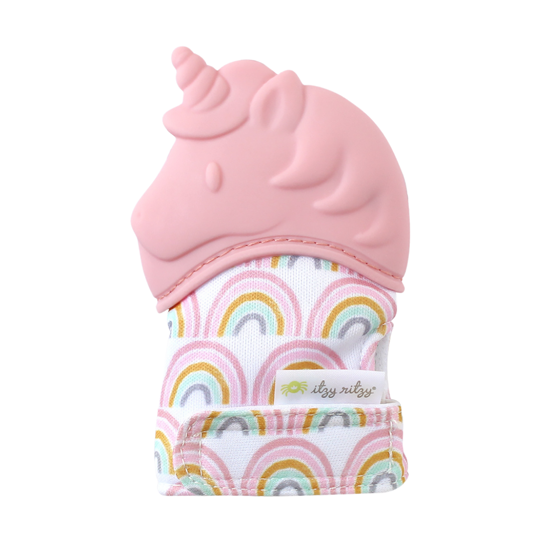 Unicorn Silicone Teething Mitt