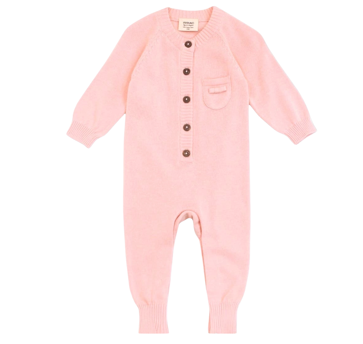 Blush Pink Coverall Sweater Romper